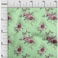 thumbnail image 2 of oneOone Cotton Cambric Mint Green Fabric Florals Dress Material Fabric Print Fabric By The Yard 42 Inch Wide, 2 of 4