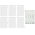 thumbnail image 1 of Miangastore Binder Index Dividers Transparent for Notebooks Office Use 1 Set 4.91X3.54X0.04in, 1 of 8