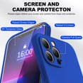 thumbnail image 2 of BossKiss Compatible with iPhone 13 Pro Case, Premium Liquid Silicone Case [Velvety Touch] [2 Pcs 9H Tempered Glass, 2 of 5