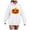 White, variant on Towmus Women Cute Pattern Hoodie Girl Halloween Pumpkin Face Personalized Cartoon Sweatshirt Long Sleeve Harajuku Streetwear