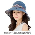 thumbnail image 6 of D-GROEE Women's Summer Sun Bucket Hats Double-sided Wearable UV Protection Safari Hiking Wide Brim Beach Mesh Fishing Cap, 6 of 7