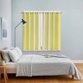 thumbnail image 5 of Curtains 84 Inches Long 2 Panels, Yellow Beige Striped Grommets Window Treatment Curtain, Modern Farmhouse Retro Lines Thermal Curtains Drapes for Living Room/Bathroom, 5 of 9