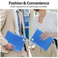 thumbnail image 5 of Allytechgroup for iPad Pro 11 Inch Clear Case 2024 (M4), [Built-in Pencil Holder] Anti Yellowing Slim Lightweight Shockproof Protective Back Cover for iPad Pro 11 2024 Women Men, Blue, 5 of 7