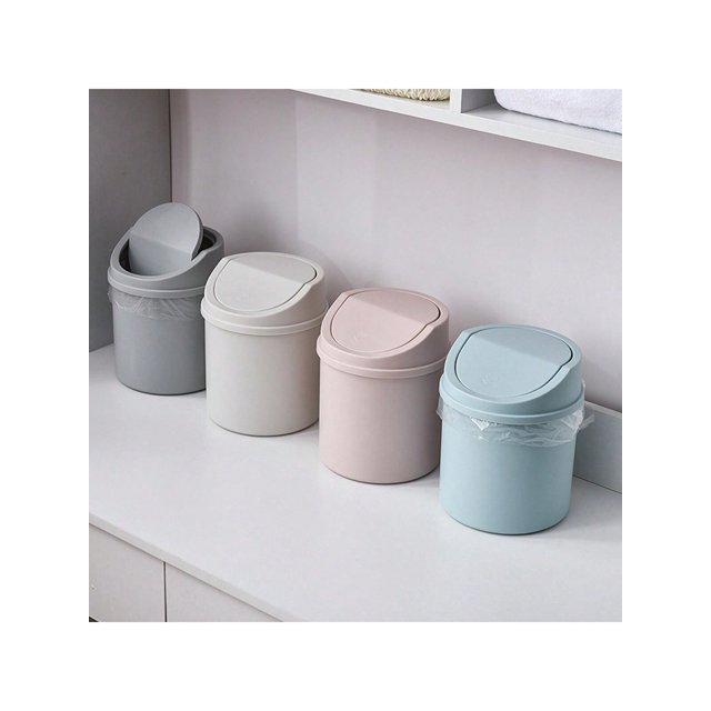 Haze Blue Desktop Trash Can