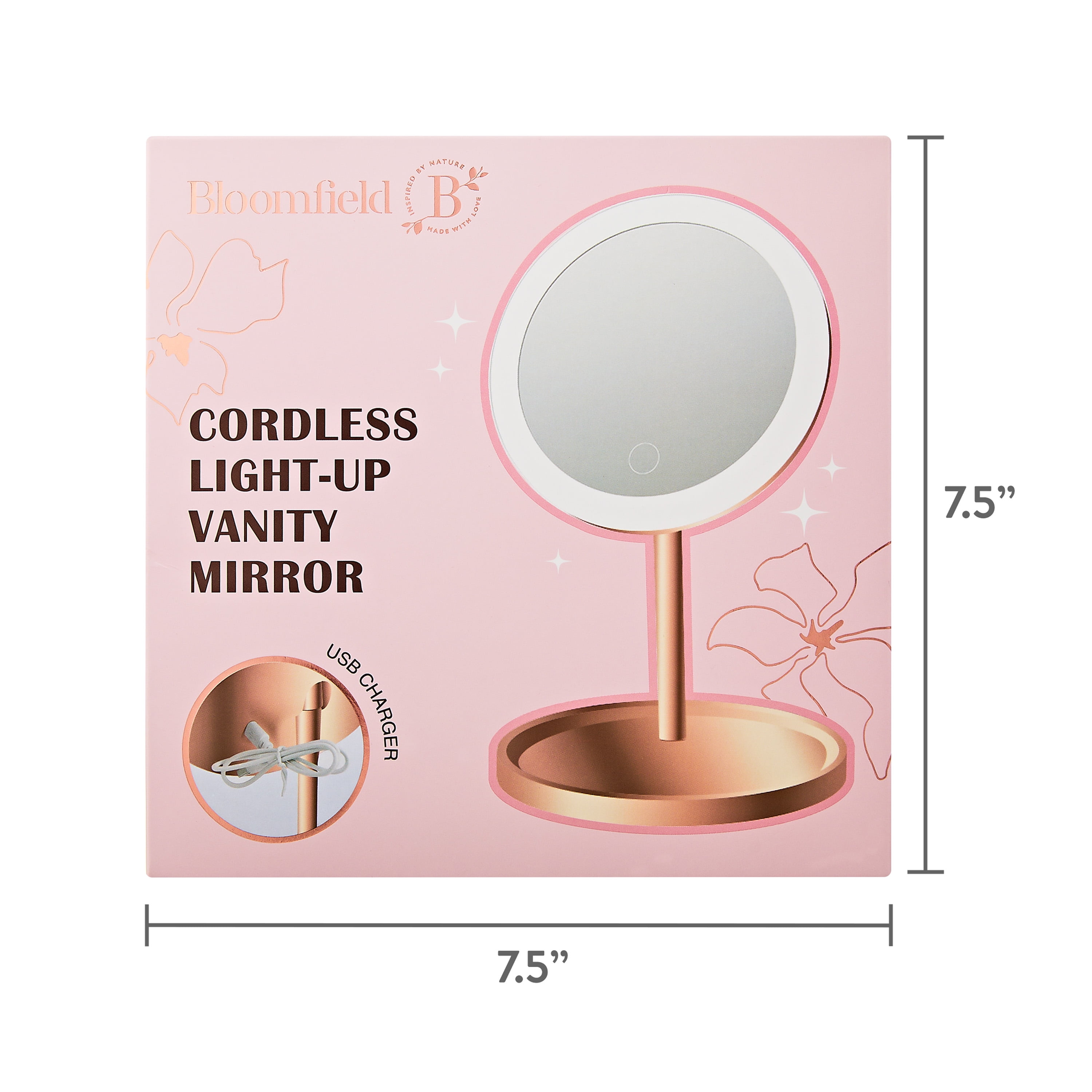 Bloomfield Cordless Light-Up Vanity Mirror