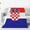 Croatian Flag-v0001, variant on Cute German Flag Patriotic Blanket Lightweight Cozy Warm Germany Flag Throw Blanket for Sofa Couch Bed 60"X50"