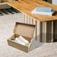 thumbnail image 1 of Caja de almacenamiento de zapatos, vitrina de zapatos, soporte de zapatos de fácil montaje, organizador de zapatos a prueba de polvo para debajo de la 28cmx16cmx10cm Soledad Caja de almacenamiento de zapatos, 1 of 10