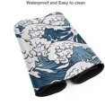 thumbnail image 3 of Japanese Mouse Pad Blue White Sea Wave Gaming Mousepad XL Extended Mouse pad Non Slip Mice Pad Stitched Edges Office Desk pad 31.5 X 11.8 Inch, 3 of 6