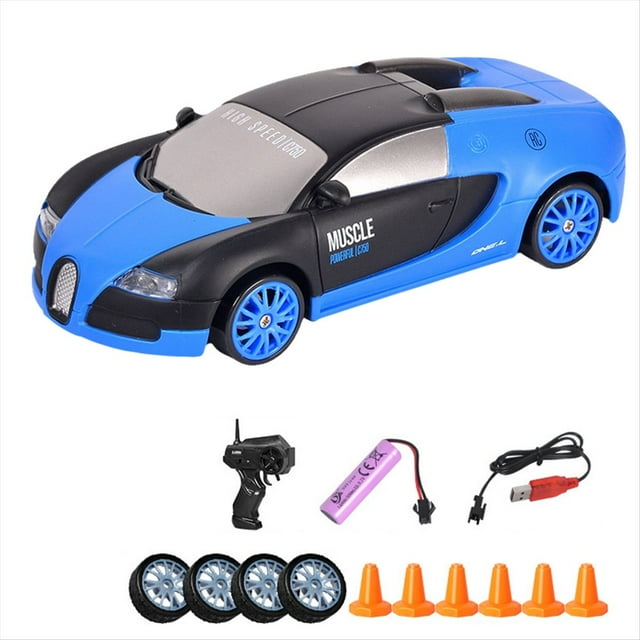 SC24A04 Coche de Deriva con Control Remoto, Coche de Control Remoto Mini Drift 1:24 Coche de Control Remoto 2,4 GHz