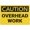 Warning Sign 1, variant on Caution Overhead Work Sign - 8"x12" Tin Metal Sign for Garden Yard Wall Decor