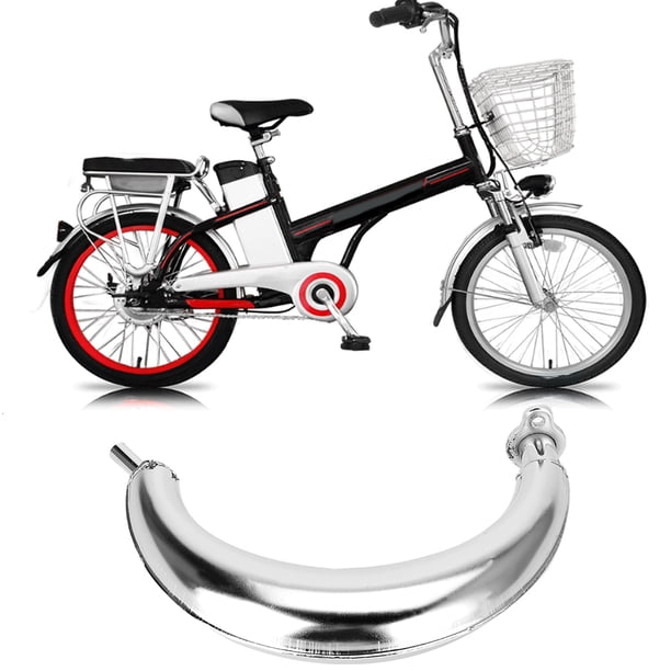 TUBO DE ESCAPE DE COLOR CROMADO SILENCIADOR DURADERO LIBERACIÓN EFICIENTE SEGURA DELANTERO IZQUIERDO DERECHO BANANA 80CC 66CC 49CC ACCESORIO PARA MOTORES DE MOTO