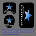 thumbnail image 4 of 4PCS Sports Shower Curtain Set, Water Fire Basketball Soccer Baseball American Football Cool Men Teen Boys Bathroom Decor, Waterproof Fabric Navy Blue Shower Curtain, Non-Slip Bath Mat, 4 of 7