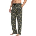 thumbnail image 5 of HPINK-T Men's Pajama Pants Super Soft Bumblebee Sleep Lounge Pants Pjs Bottoms with Pockets, 5 of 7