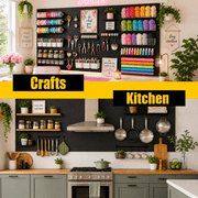 WallPeg Made in USA Pegboard Panels Garage Organization - Wall Storage Kit (2) ea - 24 x 16 Peg Board Tool Organizer Panel Set - Garage Organizer Kit