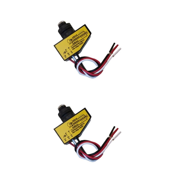 Naiovety DC 12V 24V 36V 48V Dusk To Dawn Interruptor de luz de fotocélula Auto ON OFF Sensor de luz Interruptor de control Photoswitch 8-50V 4.0x3.7x1.5 cm 2piezas Naiovety CBP545345