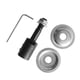 thumbnail image 4 of Eje de muela abrasiva Eje de extensión de amoladora Motor de pulido de acero Adaptador de eje para muela abrasiva Rueda de fibra Rueda de tela Rueda 12 mm 97 g, 4 of 8