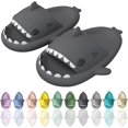 thumbnail image 2 of Cartoon Shark Flip Flops, Non-Slip Thick-Soled Beach Flip Flops, Quick-Drying Funny Pool Sandals, 2 of 5