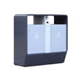 thumbnail image 1 of Outdoor Double Bin Trash Bin Common Areas Galvanised Steel Metal Garbage Can, 1 of 5