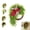 C, variant on Rustic Bohemian Wreath for Front Door, Double-Sided Door Hanging Wreath with Linen Bow and Greenery, Farmhouse Boho Wall Decor for Indoor Outdoor Home Entryway Seasonal Decoration