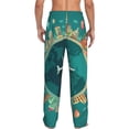 thumbnail image 3 of Daiia Around The Planet Men's Sleep Pant with Pockets and Drawstring,Pajama Pants-X-Large, 3 of 9