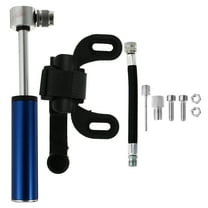 HONITANO Bike Floor Pump Blue 1Set 3.9X1.4X0.8In Aluminum Alloy
