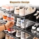 thumbnail image 5 of Organizador de zapatos XL, paquete de 12, caja de zapatos de plástico transparente apilable con puerta transparente, 5 of 6