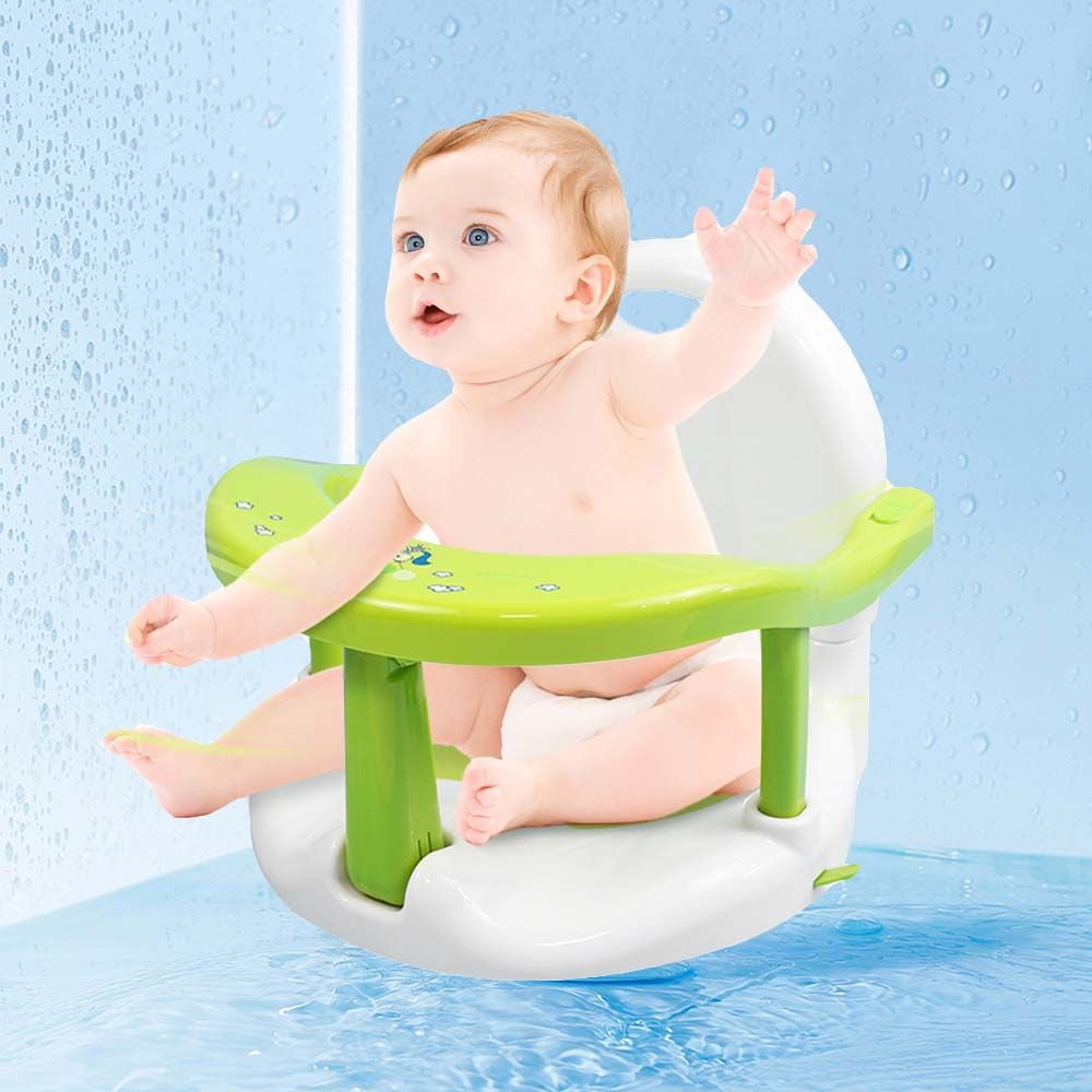 Joyivity Baby Folding Bath Seat, Child Portable Shower Chairs with
