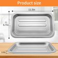 thumbnail image 2 of GWYSY Bandeja Grill para Air Fryer 29 x 17 cm de Acero, Pack de 2, 2 of 7