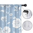 thumbnail image 4 of Blackout Kids Curtains,Blue Pioneer Flower Childrens Insulated Curtains Set Of 2,Bedroom Essentials,Toddler Room Decor 52x84in(132x213cm), 4 of 4