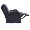 thumbnail image 5 of Poundex  Furniture Microfiber Manual Recliner in Ebony Color, 5 of 9