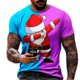 thumbnail image 1 of Camiseta Unisex 2022 para hombre, camiseta ligeramente elástica de Navidad, traje de fiesta para hombre, ropa de calle, camisetas de manga corta Hip Pop geniales, 1 of 4