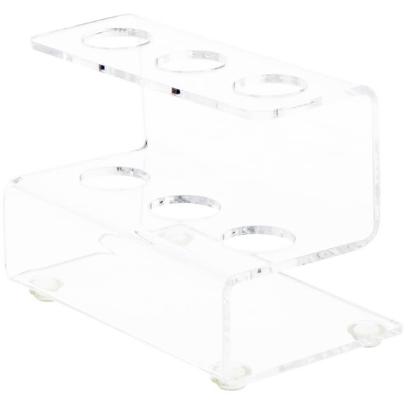 Plymor Clear Acrylic Flatware Display Stand, 3.25" H x 4.5" W x 3" D (3 Pack)