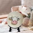 thumbnail image 4 of Hearth & Gear Animal Decorative Toilet Paper Holder Toilet Paper Storage Rack Cow Toilet Paper Roll Holder Suitable For Bathroom Shelves Tables Counters And Floors Features Clarinet Ornament Small, 4 of 6
