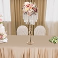 thumbnail image 2 of Elegant Display Stand, Gold Electroplated Finish with 13.77in Top Diameter, Easy Assembly for Weddings and Commercial Decor, 2 of 14