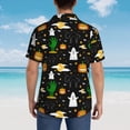thumbnail image 4 of Fuzoiu Halloween Print Hawaiian Shirt for Men, Summer Beach Casual Short Sleeve Button Down Shirts, Men’s Beach Summer Shirts with Pocket,Medium, 4 of 7