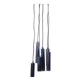 thumbnail image 3 of Moe's Home Tubular Metal LED 6-Light Pendant in Carbon Blue, 3 of 4