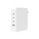 thumbnail image 1 of Cargador De Pared De 4 Puertos Con 3 Entradas Usb C y 1 Entrada Usb A De 140W Blanco, 1 of 6