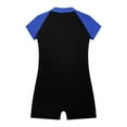 thumbnail image 4 of inhzoy Kid Girls Zipper Swimwear One Piece Rashguard Swimsuit with UPF50+ Sun Protection Blue 6, 4 of 6