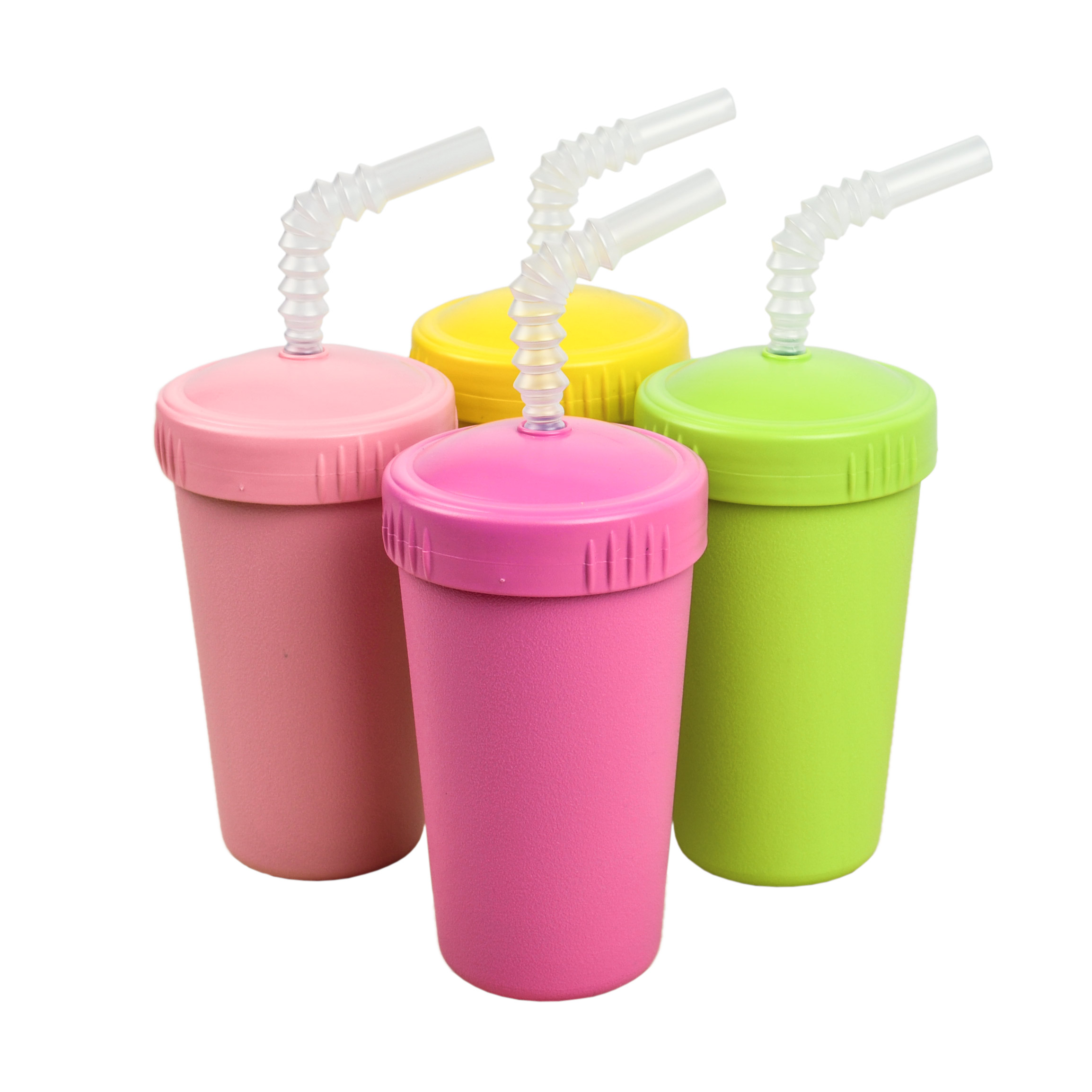 RePlay Made in The USA 4pk Straw Cups with Reversable Reusable Straw