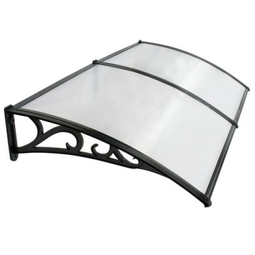 40" x 80" Outdoor Polycarbonate Front Door Window Awning Patio Cover Canopy Waterproof UV Protection