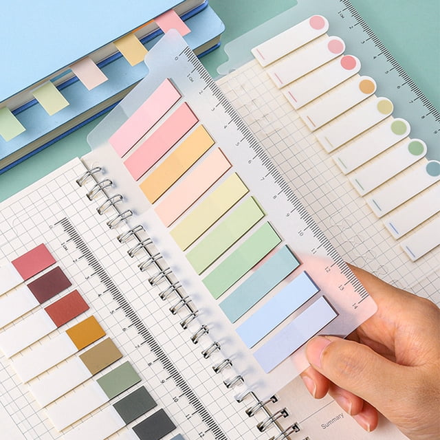 Index Tab Self-Adhesive Waterproof PET Writable Sticky Index Labels Notes File Page Flags School Supplies