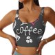 thumbnail image 1 of Balery I Love Coffee Sujetadores deportivos con espalda cruzada para mujer, acolchados, sin costuras, de alto impacto, ideales para yoga, gimnasio, entrenamiento y fitness.-Medium, 1 of 8