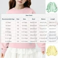thumbnail image 3 of Miluxas Girl's Sweatshirt - Graphic Bow Print Crewneck Drop Shoulder Pullover Tops Green 4-5 Years, 3 of 5