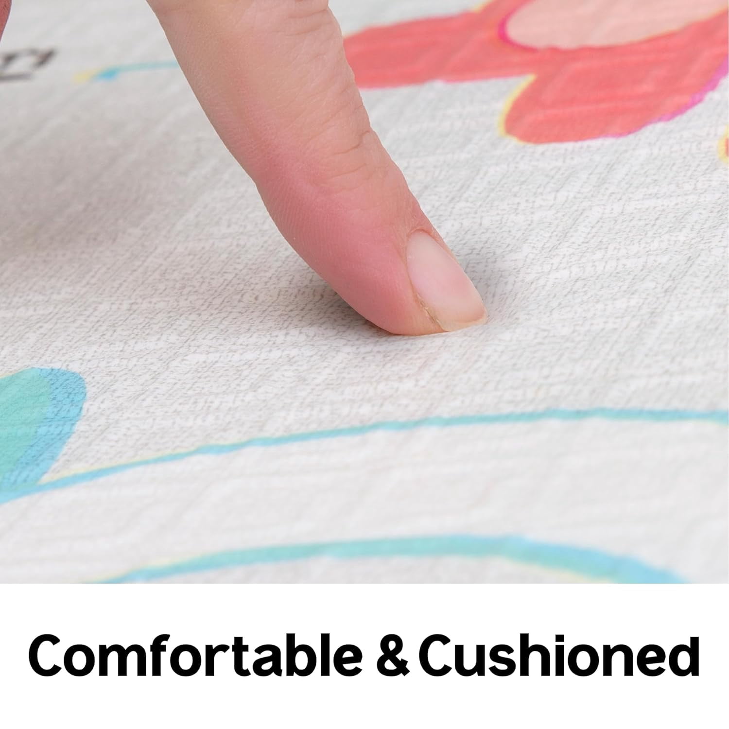 Parklon Baby Play Mat, Foldable & Portable, Large Size (78.7 x 55.1), Indoor, Outdoor, Waterproof, Made in Korea - ABC Hello Bear
