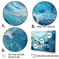 thumbnail image 3 of Designart "Rhapsody Of The Ocean" Abstract Impressionism Floater Framed Canvas Art Print, 3 of 5