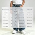 thumbnail image 3 of Agkizg Boys Washed Cargo Jeans Wide Leg Distressed Vintage Pants with Waist Multi-Pockets Streetwear, Sizes 7-8 Years, 3 of 5