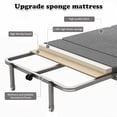 thumbnail image 6 of Happydeer Folding Bed with Comfortable Mattress, 170cm/66.93" Portable Lounge Chair Sleeping Cot With Wheels, Grey, 6 of 7
