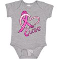 thumbnail image 3 of Inktastic Cure- Breast Cancer Awareness pink ribbon Boys or Girls Baby Bodysuit, 3 of 5