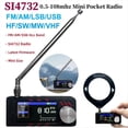 thumbnail image 3 of Receptor de Radio SI4732 para Todas las Bandas ATS MINI PRO 0,5-108 MHz LSB USB AM FM ESP-32-S3 Radio HF SW MW VHF con Antena, 3 of 5