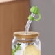 thumbnail image 1 of 2pc Pumpkin Straw Cover Dirt Cap Decoration Personalized Pumpkin Shape Decoration Straw Cup, 1 of 6